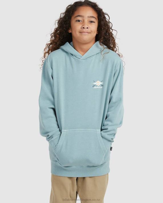 Boys Light Marine Billabong Bong Days Pop Pullover Hoodie 80P81096