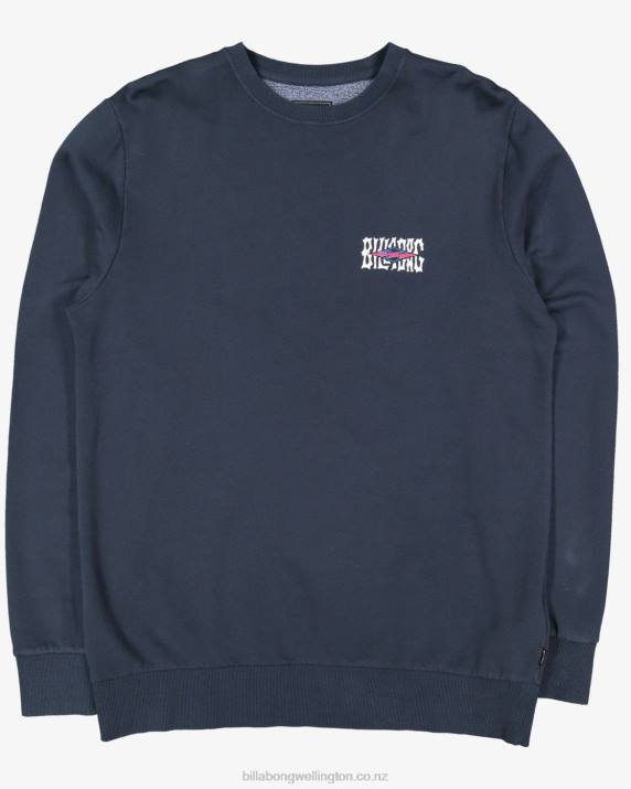 Boys Navy Billabong Shadow Diamond Crewneck Sweatshirt 80P81117