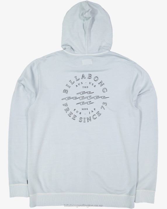 Boys Smoke Blue Billabong Big Wave Dan Pullover Hoodie 80P81133