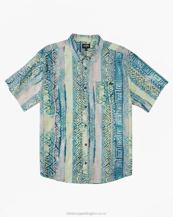 Boys Aqua Billabong Sundays Short Sleeve Shirt 80P8920