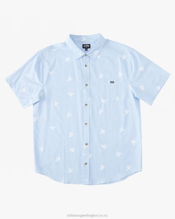 Boys Light Blue Billabong (2-7) Sundays Short Sleeve Shirt 80P81002