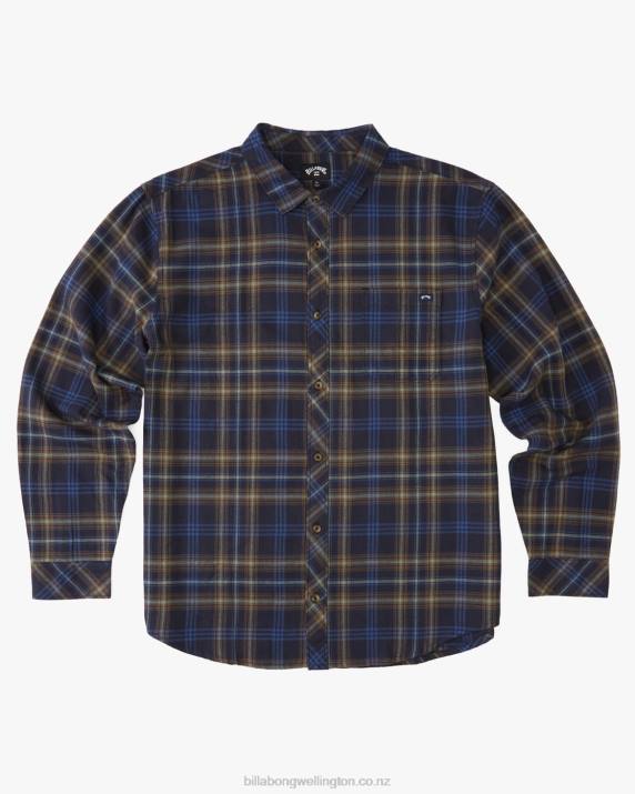 Boys Midnight Billabong Coastline Flannel Shirt 80P81055
