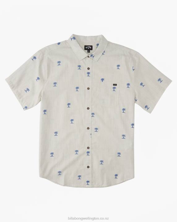 Boys Oat Billabong Sundays Mini Short Sleeve Shirt 80P8934