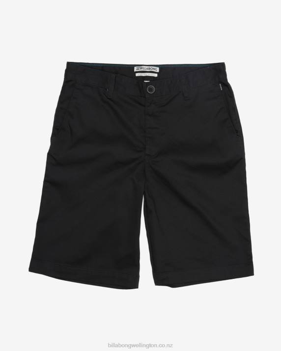 Boys Black Billabong BBG Chino Shorts 80P8989