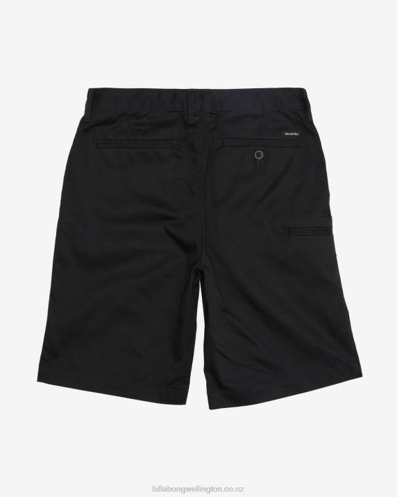 Boys Black Billabong BBG Chino Shorts 80P8989