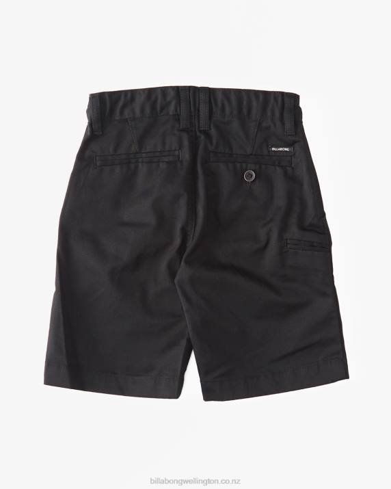 Boys Black Billabong Chino Chino Shorts 80P8961
