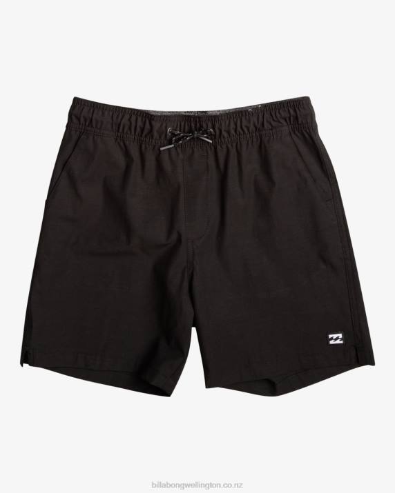 Boys Black Billabong Crossfire Submersible Shorts 80P8982