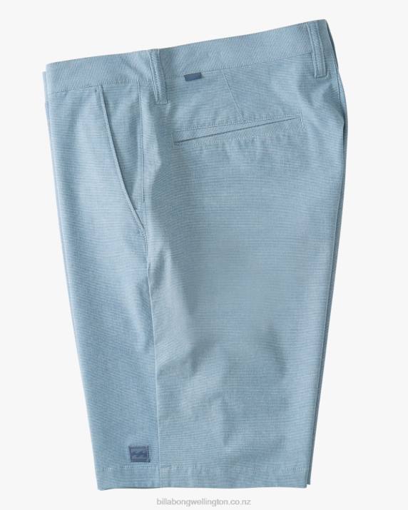 Boys Dusty Blue Billabong Crossfire Submersible Shorts 18'' 80P8954