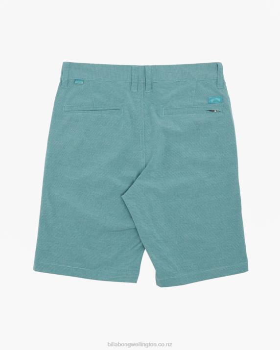 Boys Dusty Teal Billabong Crossfire Submersible Shorts 18'' 80P8969