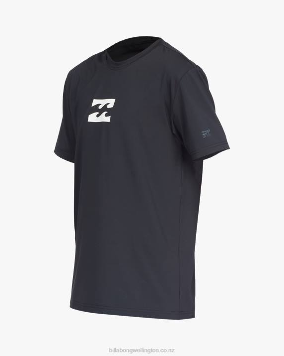 Boys Black Billabong All Day Wave Loose Fit Short Sleeve Surf Tee 80P8955