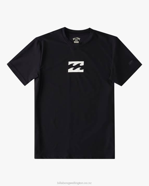 Boys Black Billabong All Day Wave Loose Fit Short Sleeve Surf Tee 80P8955