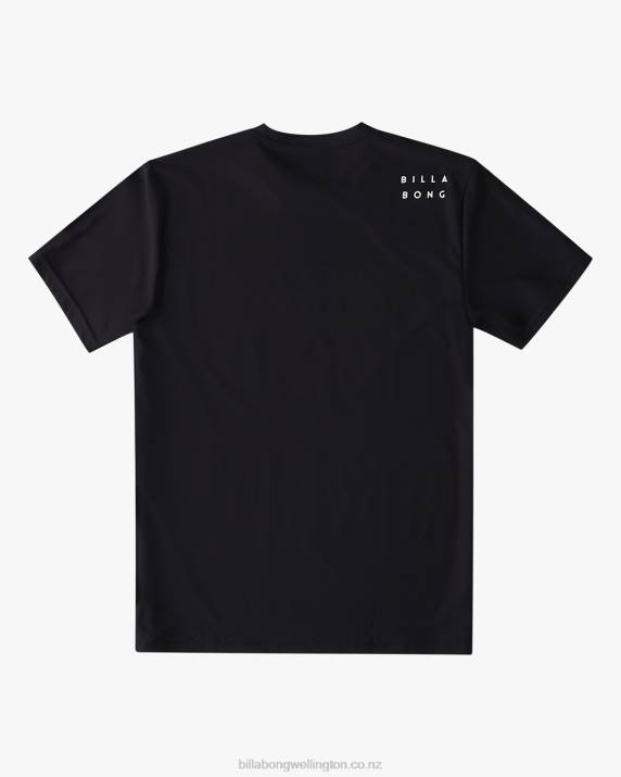 Boys Black Billabong All Day Wave Loose Fit Short Sleeve Surf Tee 80P8955