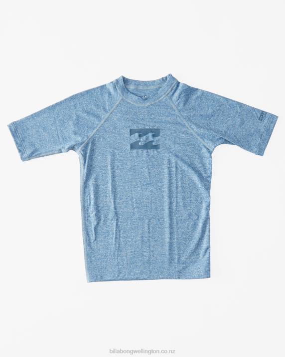 Boys Blue Heather Billabong All Day Unity Surf Tee 80P81139