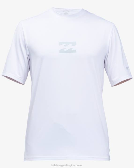 Boys White Billabong All Day Wave Loose Fit Short Sleeve Surf Tee 80P8952