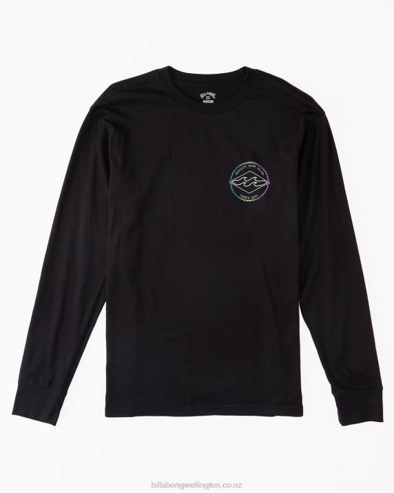 Boys Black Billabong Rotor Diamond Long Sleeve T-Shirt 80P81099