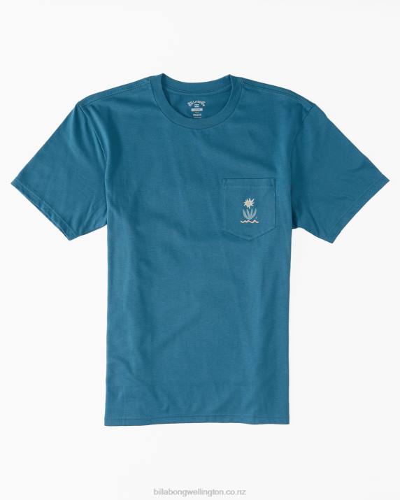 Boys Blue Lagoon Billabong Troppo Pocket T-Shirt 80P81040