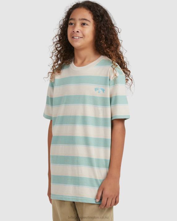 Boys Chino Billabong Hector Stripe Short Sleeve T-Shirt 80P81065