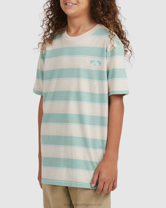 Boys Chino Billabong Hector Stripe Short Sleeve T-Shirt 80P81065