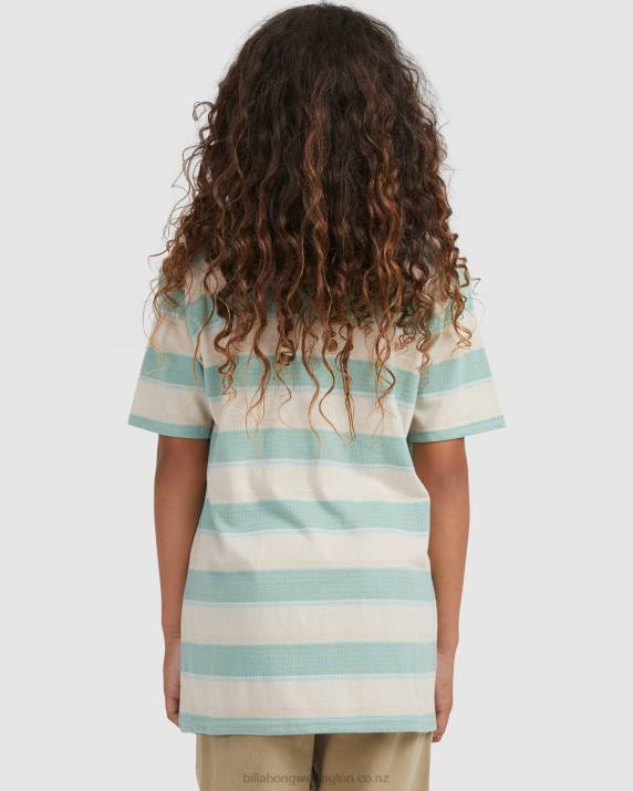Boys Chino Billabong Hector Stripe Short Sleeve T-Shirt 80P81065