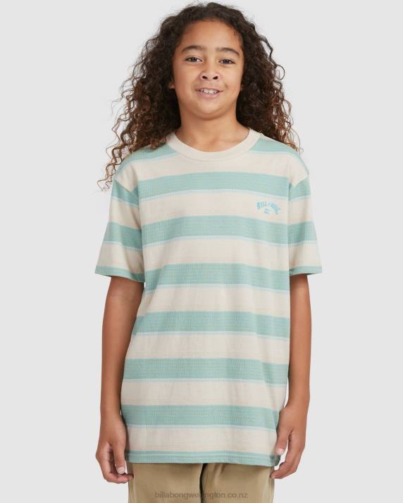 Boys Chino Billabong Hector Stripe Short Sleeve T-Shirt 80P81065