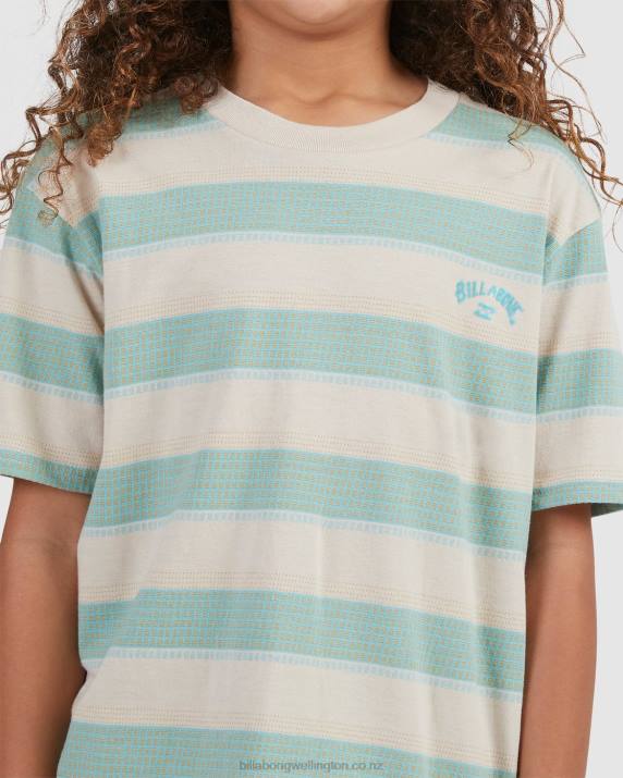 Boys Chino Billabong Hector Stripe Short Sleeve T-Shirt 80P81065