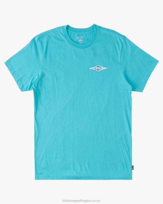 Boys Dark Mint Billabong Crayon Wave T-Shirt 80P81026