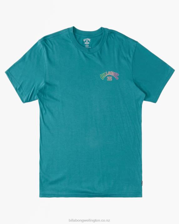 Boys Teal Billabong Arch Fill T-Shirt 80P81044