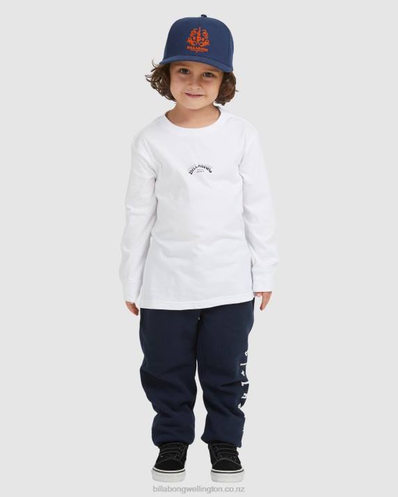 Boys White Billabong (2-7) Groms Core Arch Long Sleeve T-Shirt 80P81120