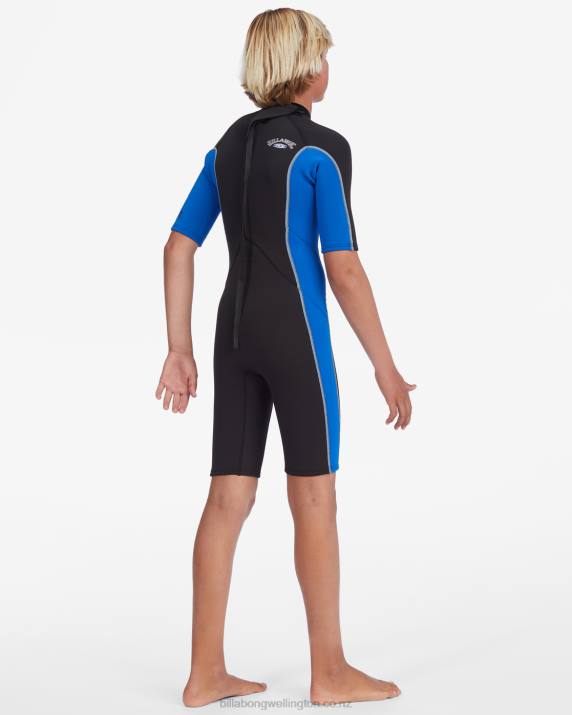 Boys Harbor Billabong 2/2mm Absolute Short Sleeve Back Zip Springsuit 80P8892