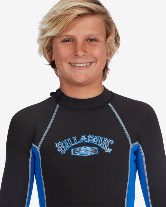 Boys Harbor Billabong 2/2mm Absolute Short Sleeve Back Zip Springsuit 80P8892