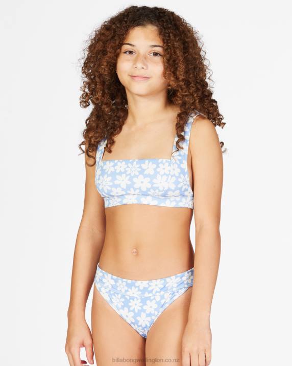 Girls Bayou Blue Billabong Feelin Sweet Tank Bikini Set 80P82802