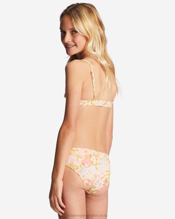 Girls Golden Peach Billabong 4-16 Spring Daydream Triangle Two-Piece Bikini Set 80P82729