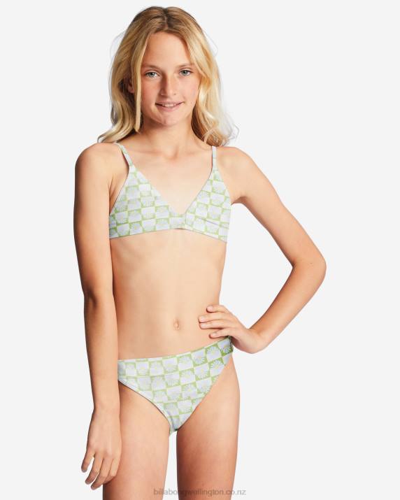 Girls Moss Meadow Billabong 4-16 Daze All Day Triangle Two-Piece Bikini Set 80P82740