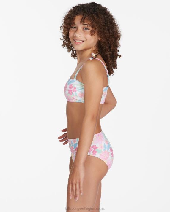 Girls Multi Billabong Brighter Days Strappy Tank Bikini Set 80P82809