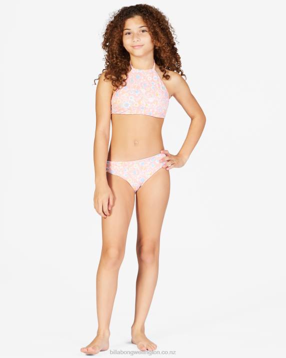 Girls Multi Billabong Mini Mystic High Neck Reversible Bikini Set 80P82742