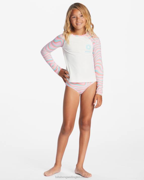 Girls Multi Billabong Sorbet Dreamz Two Piece Long Sleeve Bikini Set 80P82629