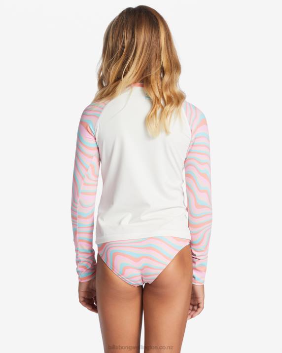 Girls Multi Billabong Sorbet Dreamz Two Piece Long Sleeve Bikini Set 80P82629