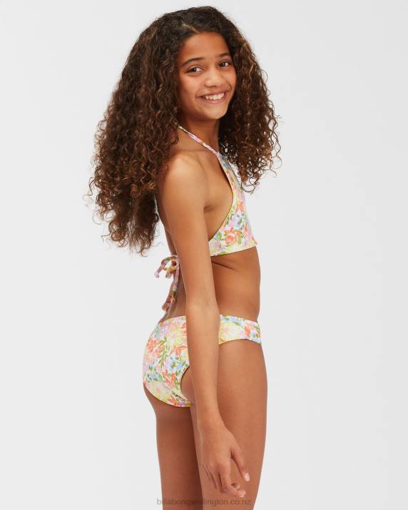 Girls Multi Billabong Windsong High Neck Reversible Bikini Set 80P82811