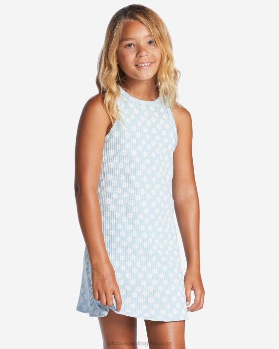 Girls Denim Billabong Picking Daisys Rib Knit Dress 80P82618