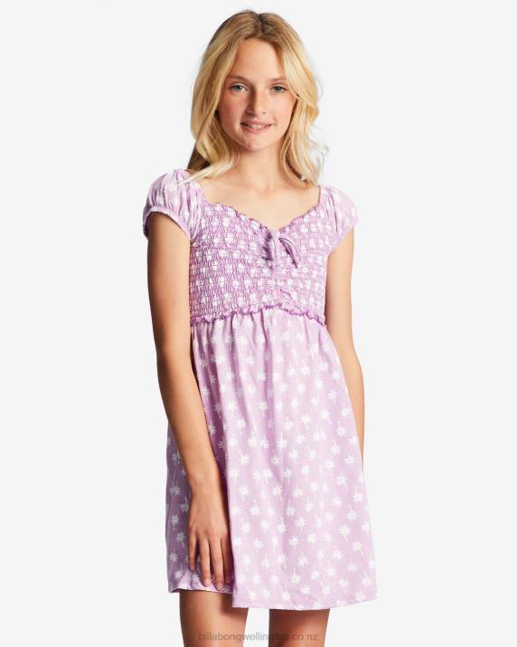 Girls Lilac Dream Billabong 4-16 Girly Tropics Dress 80P82732