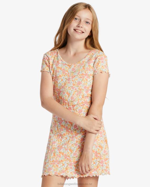 Girls Multi Billabong Simply Cute T-Shirt Dress 80P82635