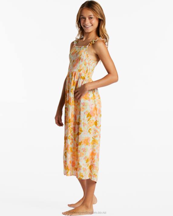 Girls Seaspray Billabong Lots Of Fun Midi Dress 80P82611