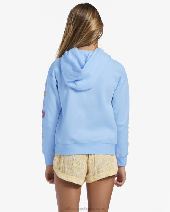 Girls Songbird Blue Billabong 4-16 Happy Little Thing Hoodie 80P82713