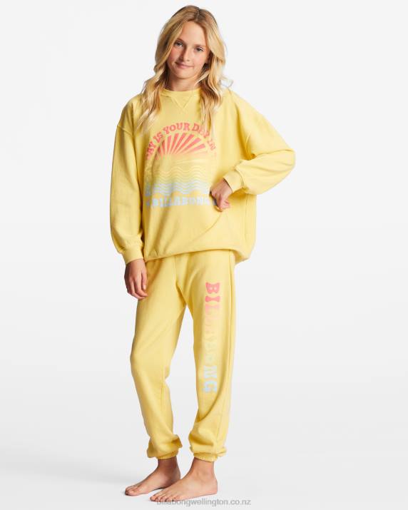 Girls Fresh Squeezed Billabong Making Waves High-Waist Sweatpants 80P82702