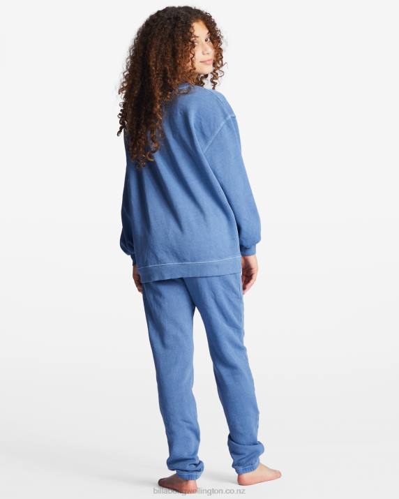 Girls Medium Vintage Billabong Making Waves High-Waist Sweatpants 80P82792