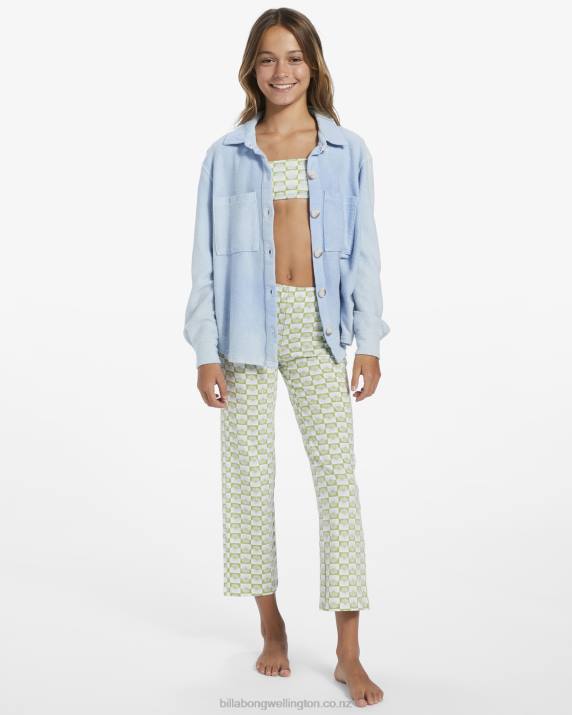 Girls Moss Meadow Billabong 4-16 Straight Up High Waist Cropped Pants 80P82706