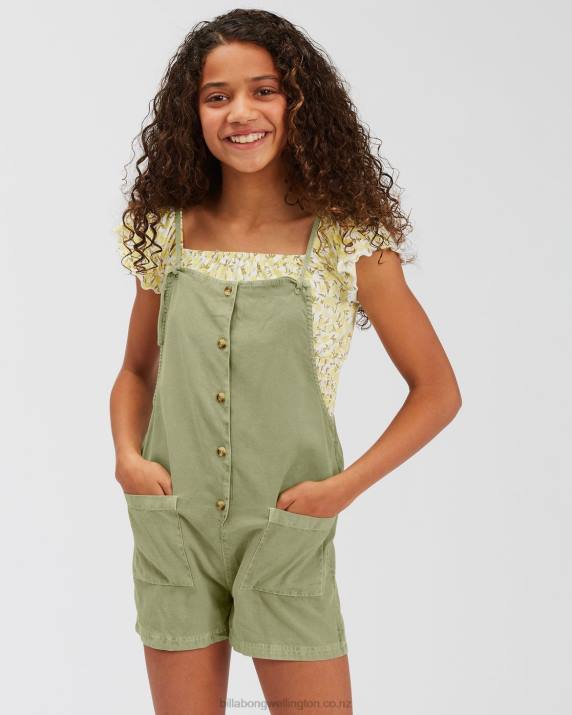 Girls Avocado Billabong Wave Watch Jr Romper 80P82699