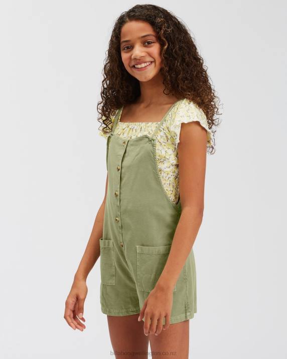 Girls Avocado Billabong Wave Watch Jr Romper 80P82699