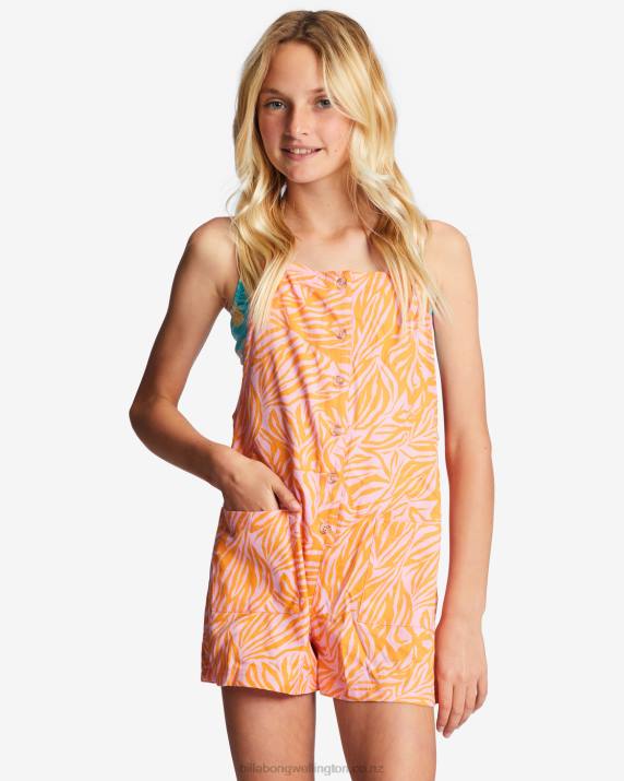 Girls Bright Nectar Billabong Wave Watch Jr Romper 80P82786