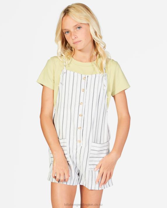 Girls Salt Crystal Billabong Wave Watch Jr Romper 80P82686